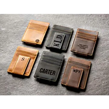 Personalized Leather Magnetic Money Clip – The Sanibel