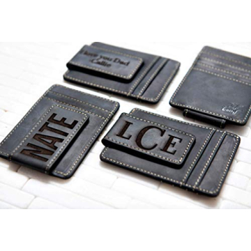 Personalized Leather Magnetic Money Clip – The Sanibel