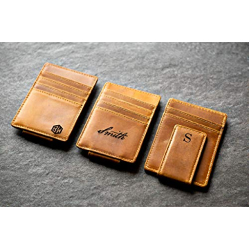 Personalized Leather Magnetic Money Clip – The Sanibel