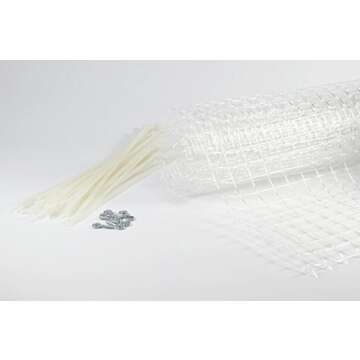 KidKusion Deck Guard | Made in USA | 16' L x 38" H | Clear | Outdoor Balcony and Stairway Deck Rail Safety Net | Child Safety; Pet Safety; Toy Safety, 4500