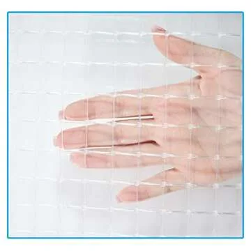 KidKusion Deck Guard | Made in USA | 16' L x 38" H | Clear | Outdoor Balcony and Stairway Deck Rail Safety Net | Child Safety; Pet Safety; Toy Safety, 4500