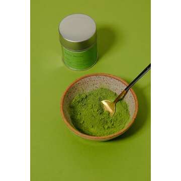 Dona Ceremonial Grade Matcha, Stone-Milled from Wazuka, Kyoto Family Tea Estate, Hot or Iced, 1.1 Ounce Airtight Seal Tin