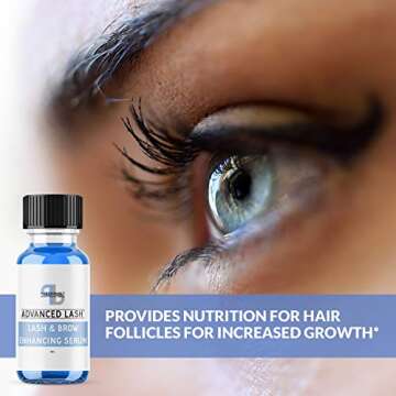 Pure Biology Eyelash Growth Serum & Eyebrow Enhancer with Biotin, Green Tea, Panax Ginseng, Natural DHT Blockers & Breakthrough Hair Growth Stimulating Complex for Men & Women – Applicators Incl.