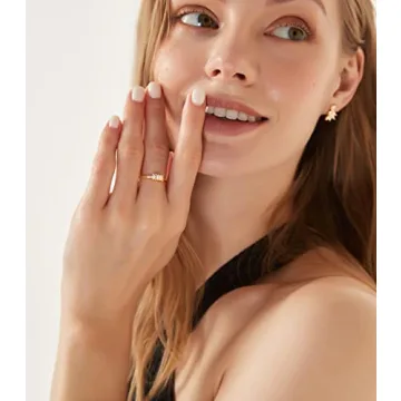 TIGRADE Gold Plated Eternity Ring with Cubic Zirconia