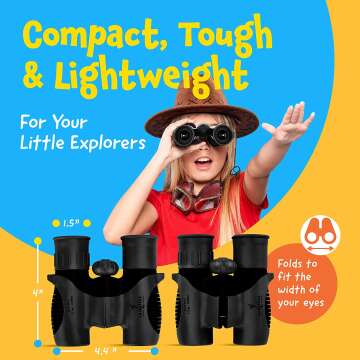 Kids Binoculars for Ages 3-12 - Fun Outdoor Gifts