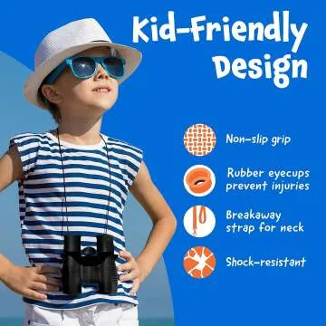 Kids Binoculars for Ages 3-12 - Fun Outdoor Gifts