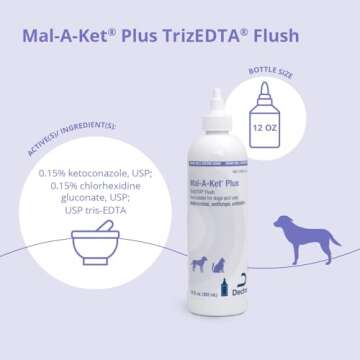 Mal-A-Ket Plus TrizEDTA Flush for Dogs and Cats - 12 oz