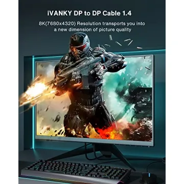 IVANKY 8K DisplayPort Cable 1.4 for Gaming and More