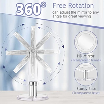 CLSEVXY Double Sided Vanity Mirror with Stand