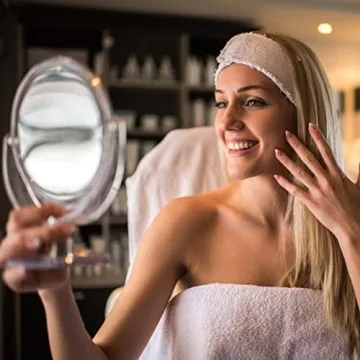 CLSEVXY Double Sided Vanity Mirror with Stand