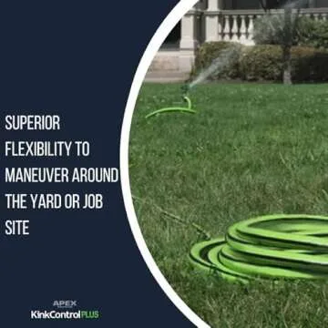 Kink Control Plus Garden Hose 25ft with Kink Resistance