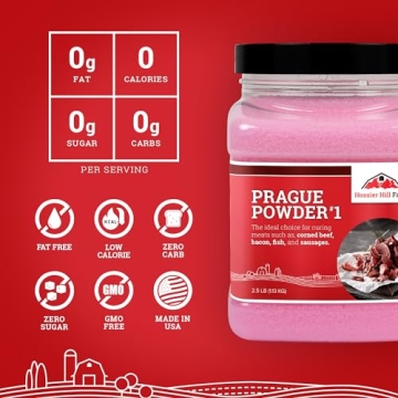 Hoosier Hill Farm Prague Powder No.1 Pink Curing Salt, 2.5LB (Pack of 1)