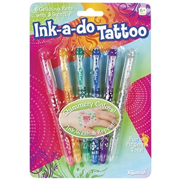 Toysmith Ink-a-Do Tattoo Pens for Kids Creative Fun