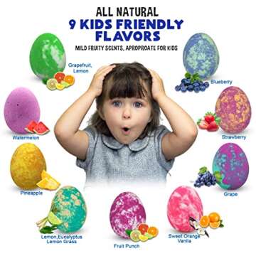 Fun Bath Bombs for Kids with Surprise Dinosaur Puzzle