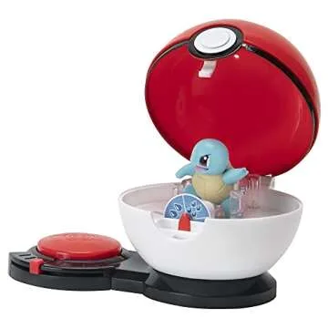 Pokémon Pokémon Game with Squirtle and Jigglypuff - 2 Surprise Balls - 6 Attack Disks - Toys for Kids Fans