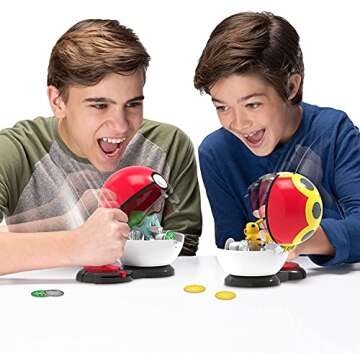 Pokémon Pokémon Game with Squirtle and Jigglypuff - 2 Surprise Balls - 6 Attack Disks - Toys for Kids Fans