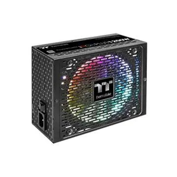 Thermaltake Toughpower iRGB Plus 1200W 80+ Platinum Digital RGB LED Smart Zero Fan SLI/Crossfire Ready ATX12V v2.4 / SSI EPS v2.92 Power Supply 10 YR Warranty PS-TPI-1200F2FDPU-1