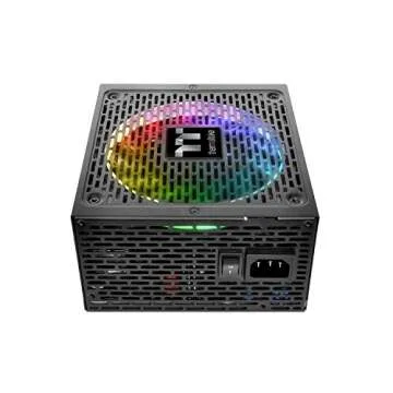 Thermaltake Toughpower iRGB Plus 1200W 80+ Platinum Digital RGB LED Smart Zero Fan SLI/Crossfire Ready ATX12V v2.4 / SSI EPS v2.92 Power Supply 10 YR Warranty PS-TPI-1200F2FDPU-1