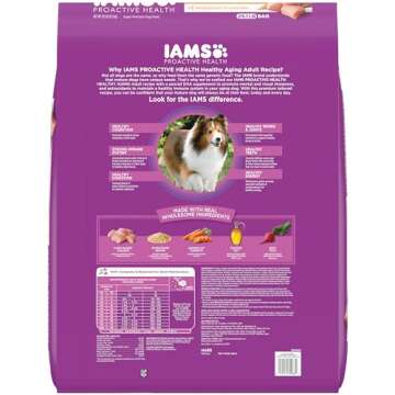 IAMS Proactive Health Senior Dog Food Healthy Aging Dry Dog Food with Real Chicken, 29.1 lb. Bag