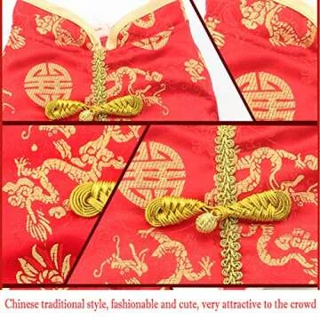 SEIS New Year Dog Costume - Dragon Cheongsam for Pets