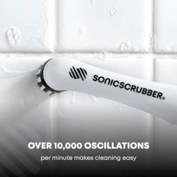 SonicScrubber Household Cleaning Brush for Home & Kitchen