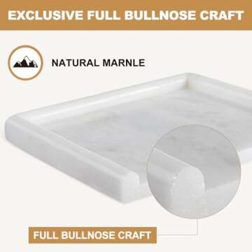 Stylish Koville African Marble Tray for Home Decor