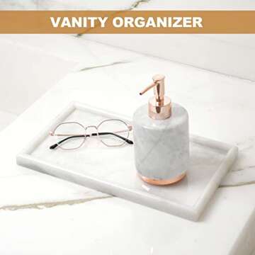 Stylish Koville African Marble Tray for Home Decor