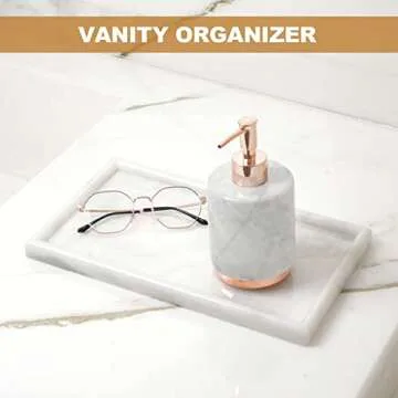 Stylish Koville African Marble Tray for Home Decor