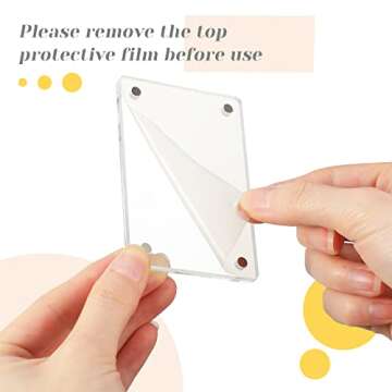 Yulejo 15 Pack Acrylic Magnetic Picture Frames - Double Sided