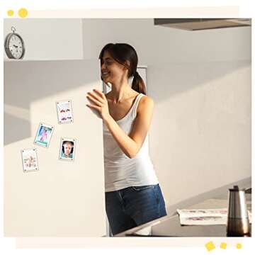 Yulejo 15 Pack Acrylic Magnetic Picture Frames - Double Sided