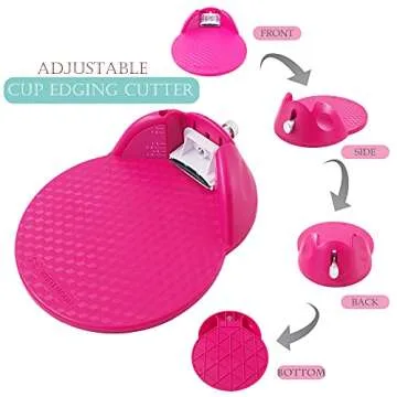 WHITEMOON Cup Edging Tool - Adjustable Tumbler Cutter for DIY Crafting