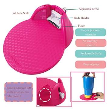 WHITEMOON Cup Edging Tool for Perfect Tumbler Cuts