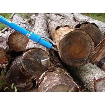 LogRite 60” Peavey Tool | Aluminum Handled Log Peavey | Grips 10"-36" Diameter Logs | Lightweight and Strong | Textured Grip Logging Tool | Made in The US