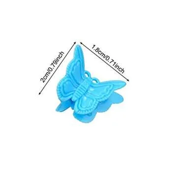 100 Assorted Color Butterfly Hair Clips for All Ages