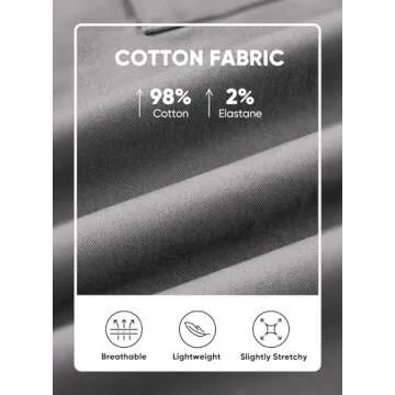 JMIERR Mens Casual Cargo Pants Cotton Tapered Stretch Twill Drawstring Athletic Joggers Sweatpants Trousers with Multiple Pockets, S, Grey