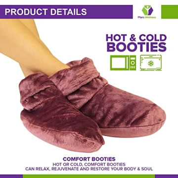 Mars Wellness Heated Booties - Comforting Herbal Therapy Slippers