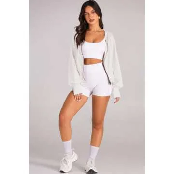 Stylish Nirovien Cropped Zip Up Hoodie for Women