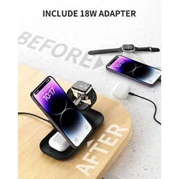 Buy MAKAQI 3 in 1 Wireless Charger, Fast Charging for All Apple Devices