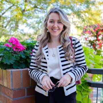 GOELIA Striped Cardigan Open Front Button Up Sweaters for Women Crewneck Button Up Knit Wool Cardigans Crop Cardigan for Women Striped Sweater st Patricks Day