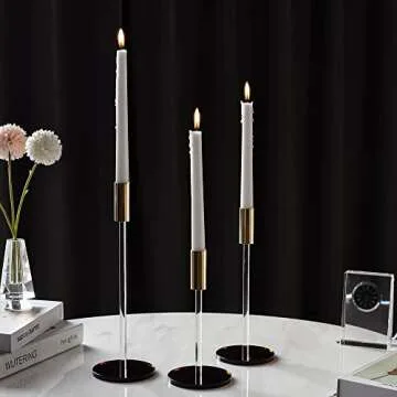 DONOUCLS Candlestick Holders Set for Elegant Home Decor