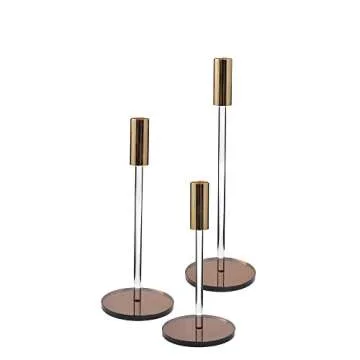 DONOUCLS Candlestick Holders Set for Elegant Home Decor