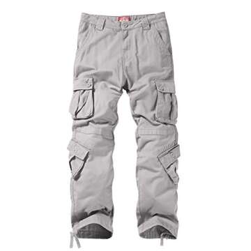 Match Mens Wild Cargo Pants (6053 Silver Gray, 32)