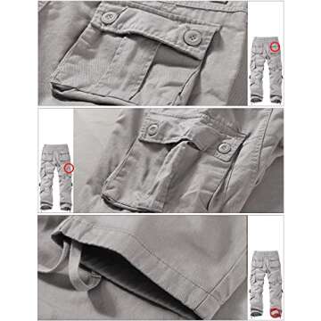 Match Mens Wild Cargo Pants (6053 Silver Gray, 32)