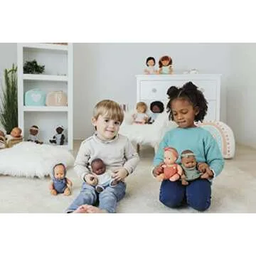 Miniland 8 1/4'' Hispanic Boy Doll for Creative Play