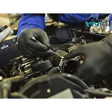 NightTouch Black Disposable Gloves - Textured & Versatile