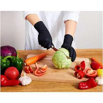 NightTouch Black Disposable Gloves - Textured & Versatile