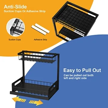 FOLLOWIN Slide Out Organizers for Kitchen and Bathroom