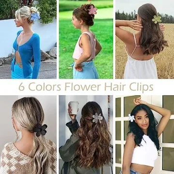 Shop Flower Hair Clips: 6 PCS Durable Daisy Clips