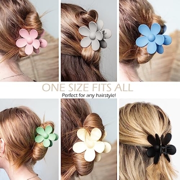 Shop Flower Hair Clips: 6 PCS Durable Daisy Clips