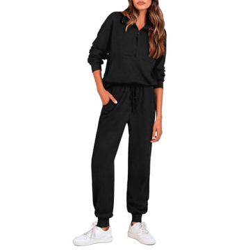 Stylish PRETTYGARDEN Women’s Sweatsuit Set in Ribbed Fabric
